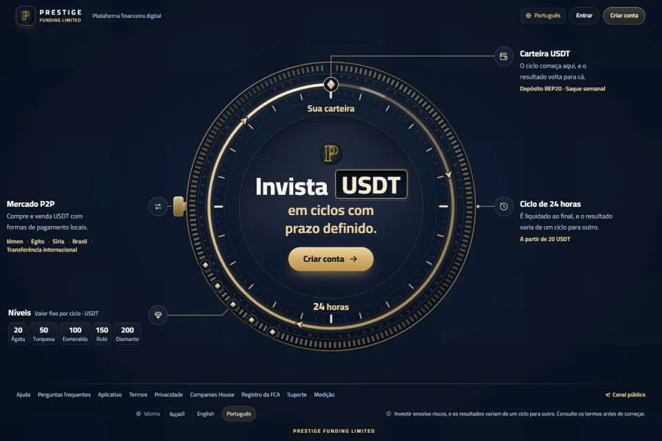 Brazilian Portuguese interface — the platform’s third language